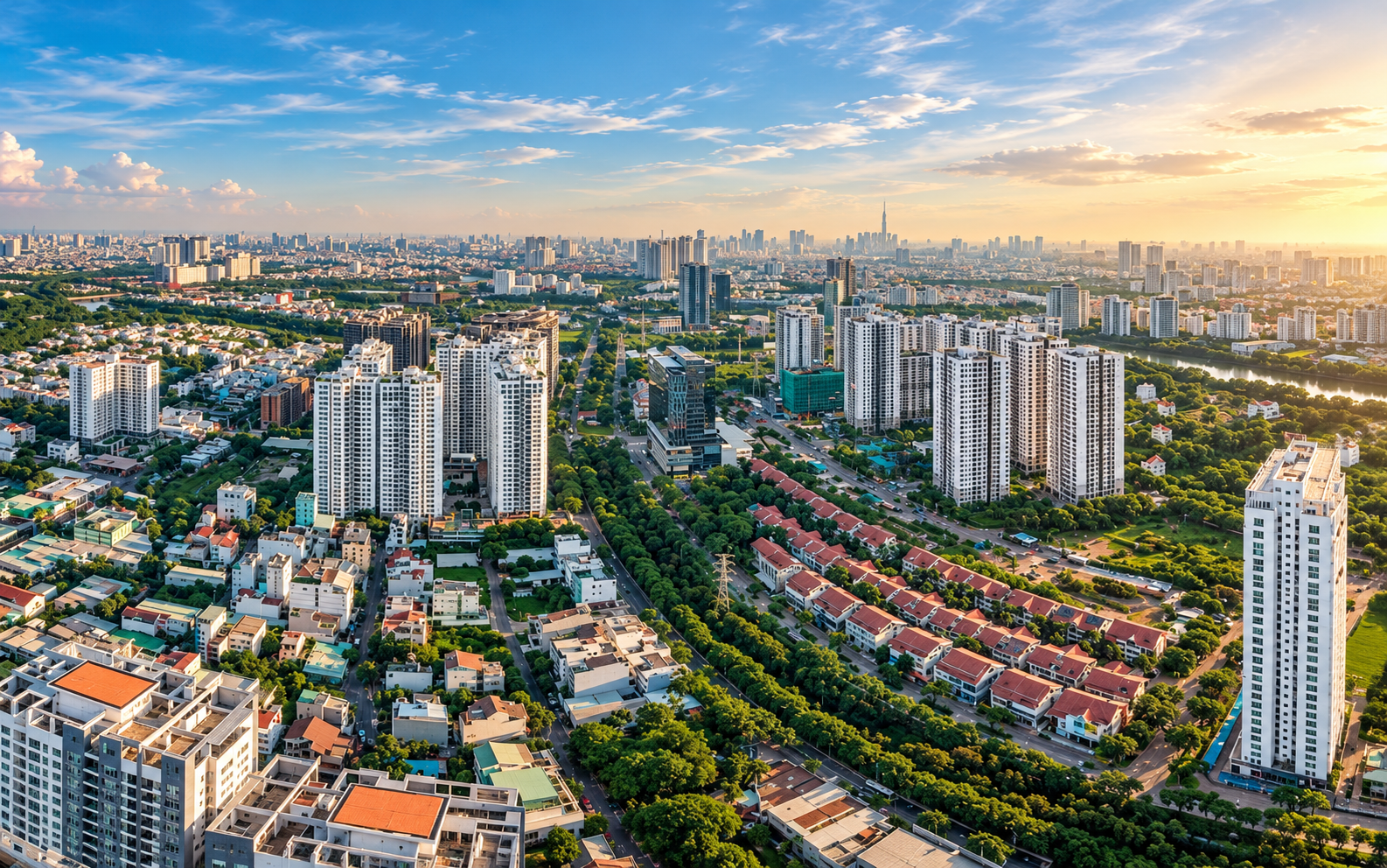 Kiến trúc và đường chân trời TP.HCM